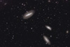 Galaxy trio in Grus