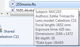 Hovering over files shows selected keyword data